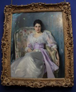 Painting of a Woman in Scotland Art Gallery. Symbol of elegance and beauty with lurking confidence