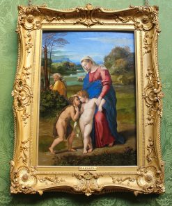 Raphael Painting in National Art Gallery. Motherhood and Childhood, the unadulterated love