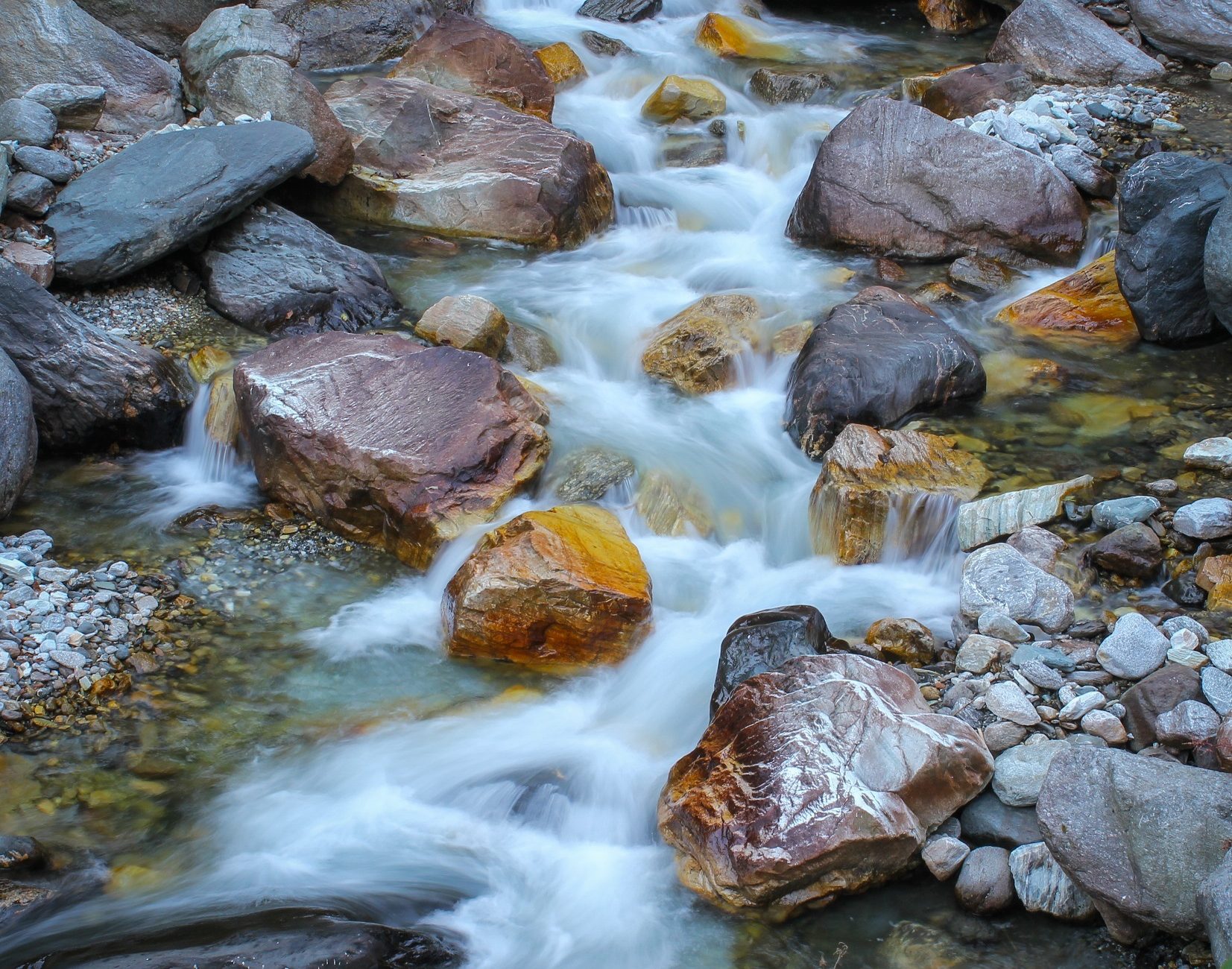 a stream in Bevra of Himalayan Valley