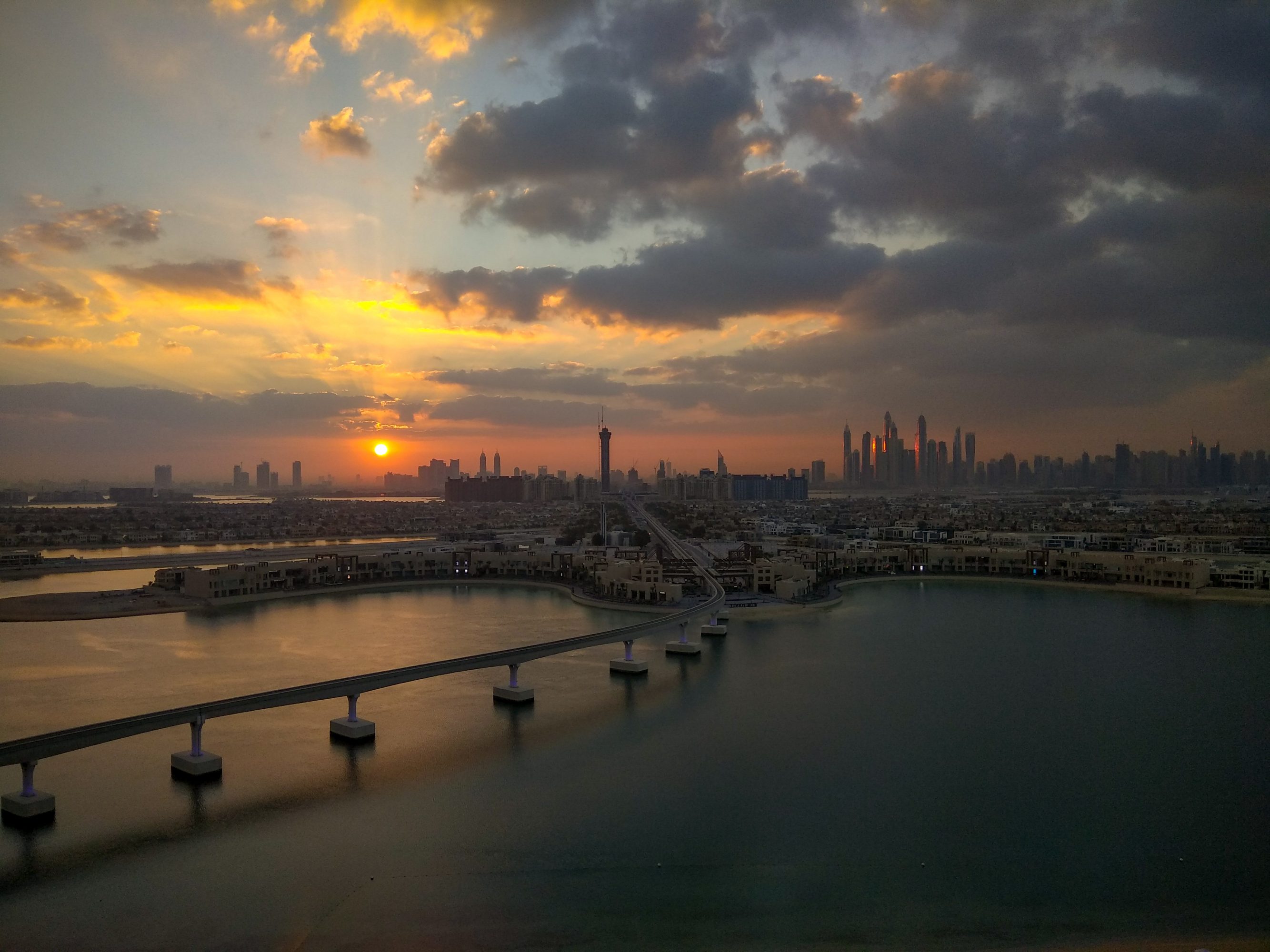Sunrise as seen from a Imperial Club room in Atlantis the Palm